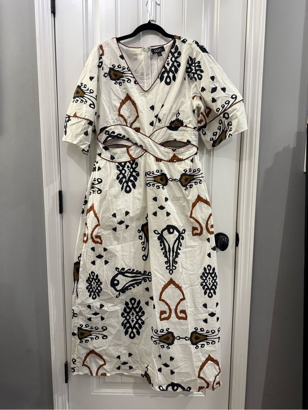 GiGIO Ikat print cutout dress-size large